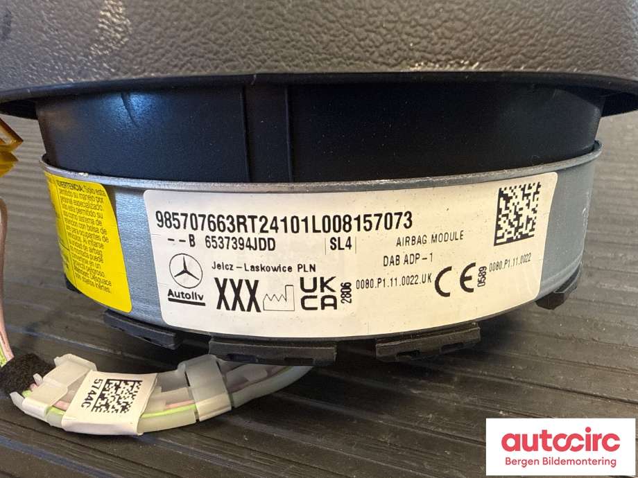 Airbag rattpute til Mercedes Citan 2021-->> (W420) (W420) (MERCEDES|A 420 860 17 00|)