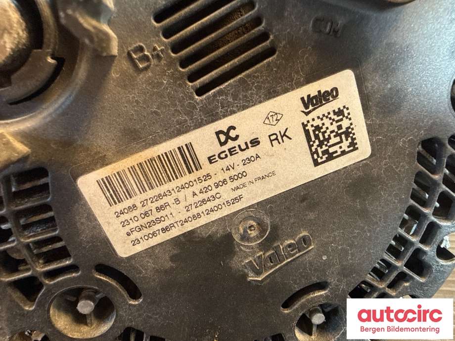 Dynamo til Mercedes Citan 2021-->> (W420) (W420) (MERCEDES|A 420 906 50 00|A 420 906 49 00|)