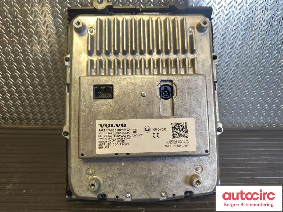 Multimedia display (MCU - Media Controller Unit) til Volvo XC60 2017-->> (Type II) (VOLVO|36010560|)