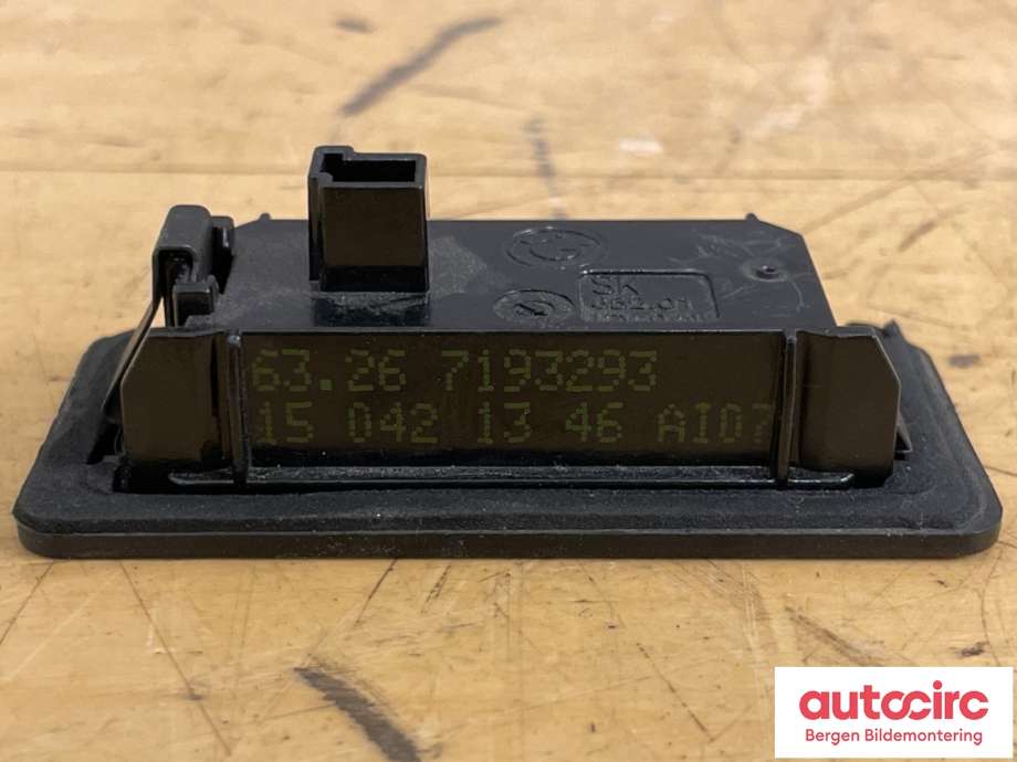 Skiltlys til BMW 4-Serie 2013-2020 (F32/F33/F36) (F32/F33/F36) (BMW|63 26 7 193 293|7193293)