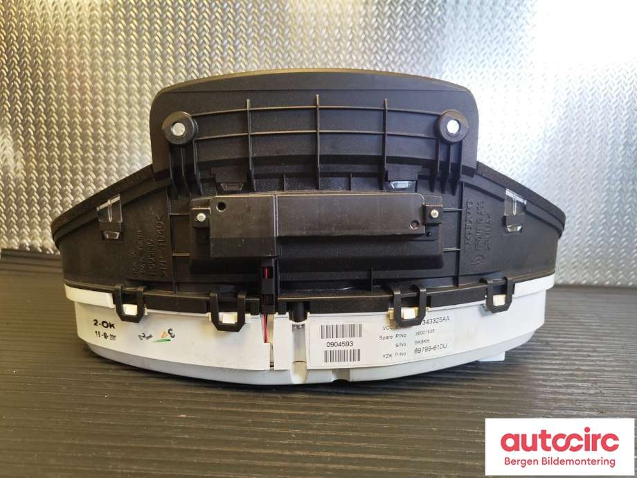 Instrumentpanel til Volvo XC60 2008-2013 (Type I, Fase 1) (VOLVO|36001836|)