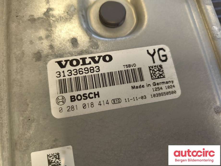 Styreenhet motor til Volvo XC60 2008-2013 (Type I, Fase 1)  (VOLVO|36001858|)