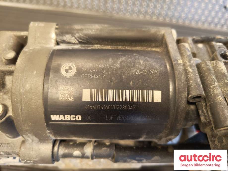 Kompressor nivå/luft til BMW 5-Serie 2010-2017 (F10/F11) (F10/F11) (BMW|37 20 6 875 176|)