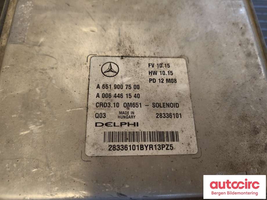 Styreenhet motor til Mercedes E-Klasse 2009-2013 (Fase 1) (W212) (W212) (MERCEDES|A 651 900 75 00|)
