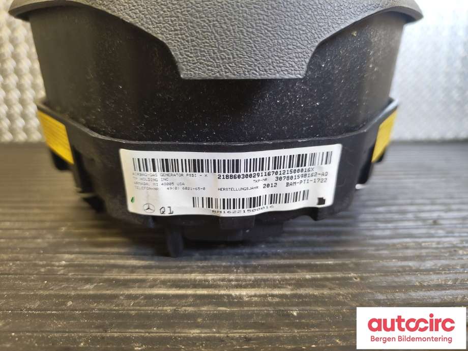 Airbag rattpute til Mercedes E-Klasse 2009-2013 (Fase 1) (W212) (W212) (MERCEDES|A 000 860 51 03|)