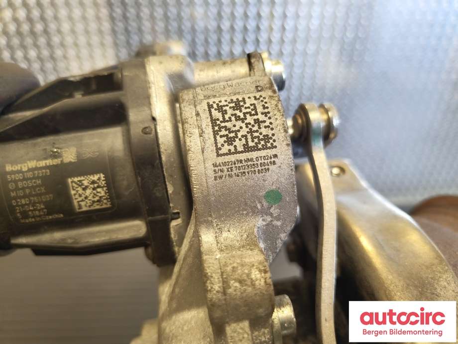 Turbo til Dacia Duster 2018-2024 (Type II)  (DACIA|144106234R|)