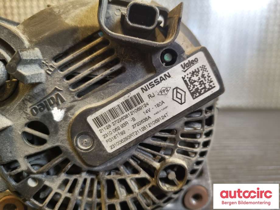 Dynamo til Dacia Duster 2018-2024 (Type II) (DACIA|231006293R|)