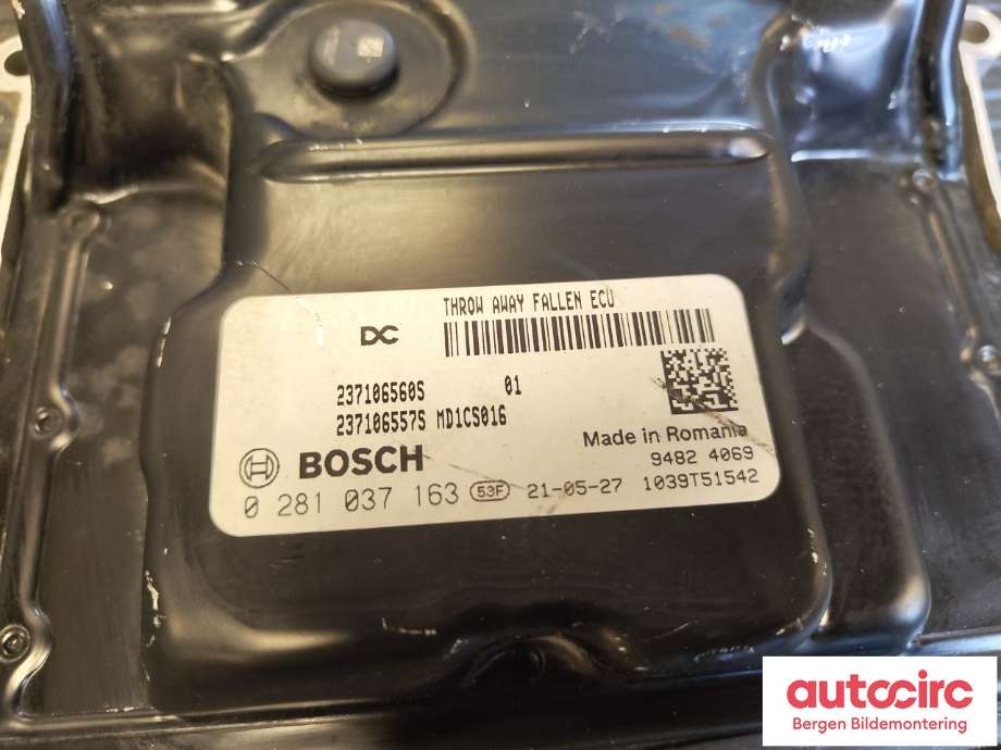 Styreenhet motor til Dacia Duster 2018-2024 (Type II)  (DACIA|237106560S|)