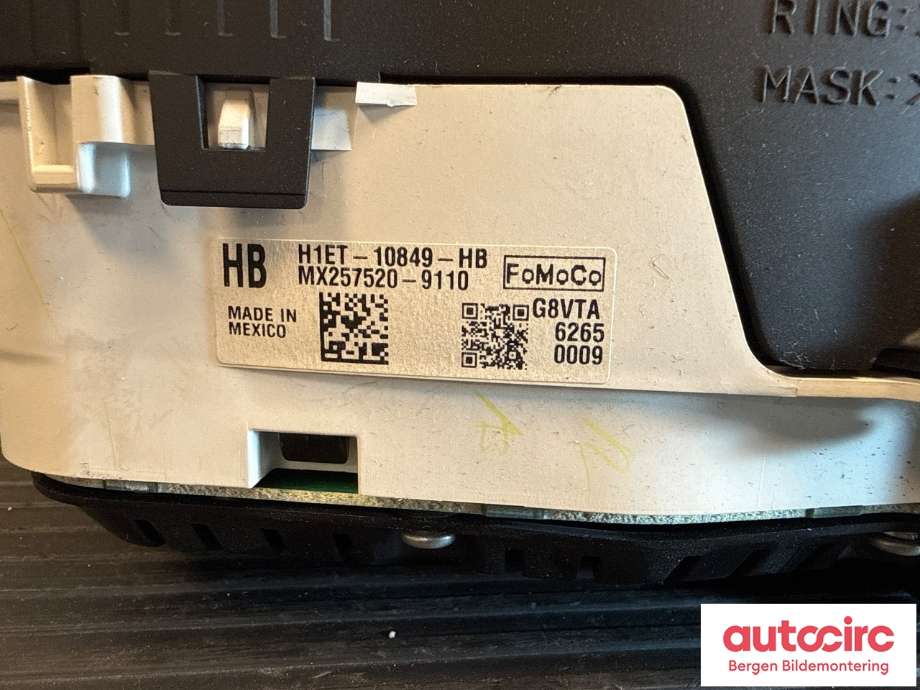 Speedometer til Ford Focus 2014-2018 (Type III, Fase 2) (FORD|1915059|FM5T-10849-HD|)