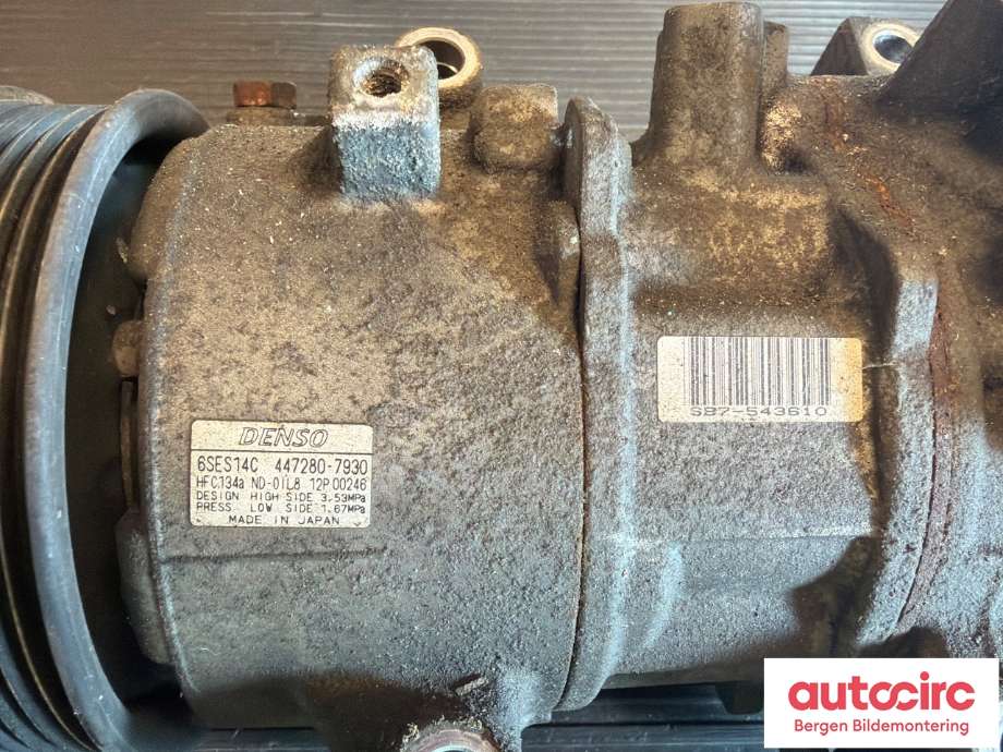 Aircondition kompressor til Toyota RAV4 2013-2015 (Type IV, Fase 1) (TOYOTA|8831042510|8831042511|)