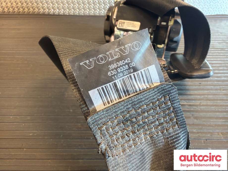 Sikkerhetsbelte bak høyre til Volvo V90 / V90 CC / S90 2016-->>  (VOLVO|39836042|)