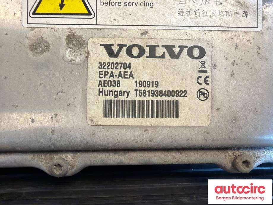 Batterilader (OBC - On Board Charger) til Volvo V90 / V90 CC / S90 2016-->> (VOLVO|36010948||32202704)