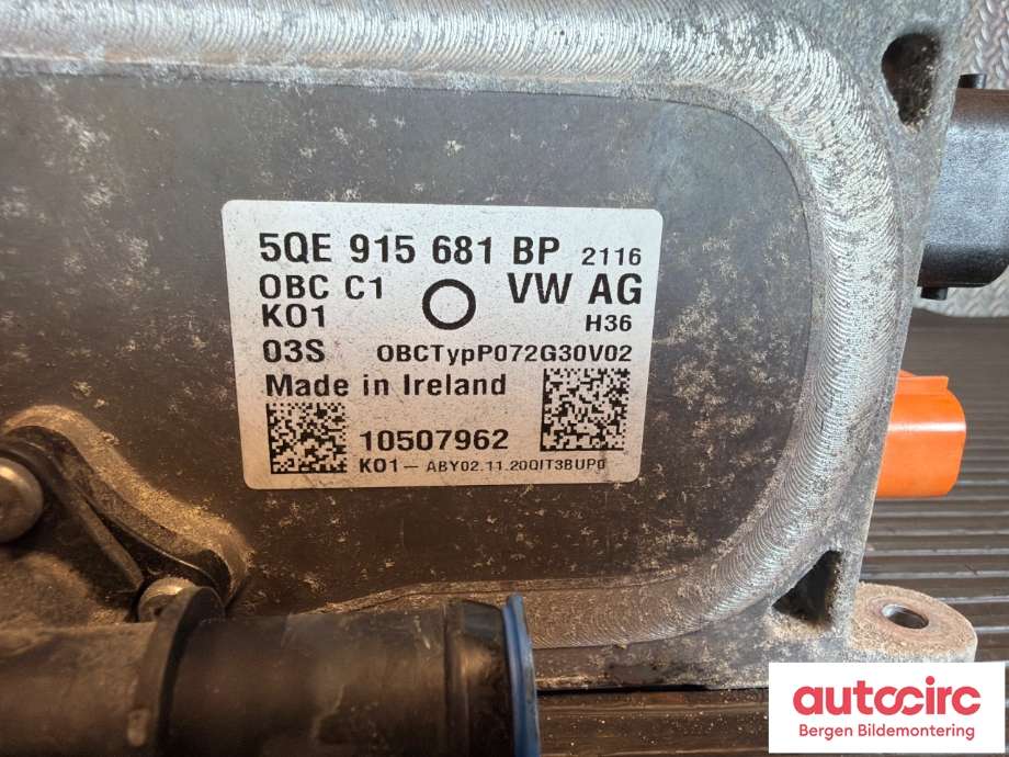 Batterilader (OBC - On Board Charger) til VW E-Up 2019-->> (VOLKSWAGEN|5QE 915 681 BP|5QE 915 681 BT|)