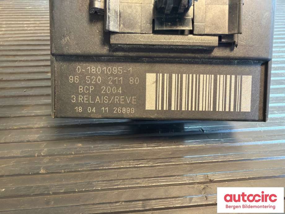 Rele gløde til Citroën Berlingo 2015-2019 (Type II, Fase 2)  (CITROEN|6500 EJ||96 520 211 80)
