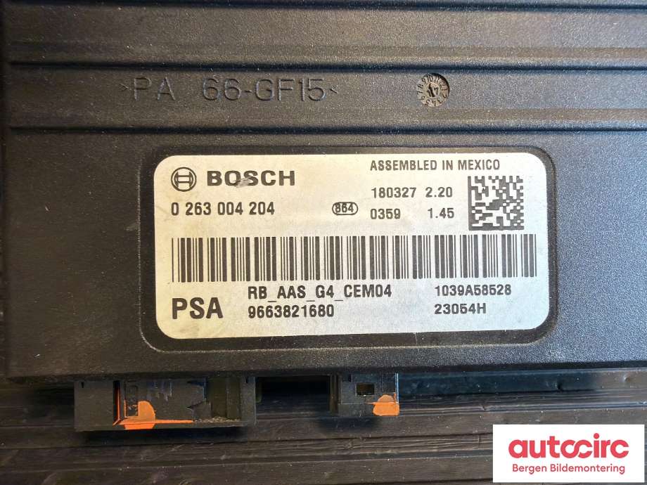 Styreenhet parkering til Citroën Berlingo 2015-2019 (Type II, Fase 2)  (CITROEN|16 135 841 80||96 638 216 80)