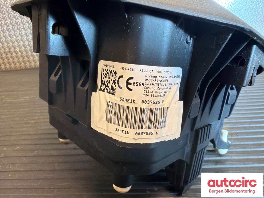Airbag rattpute til Peugeot 508 2018-->> (Type II) (PEUGEOT|98185013ZD|)