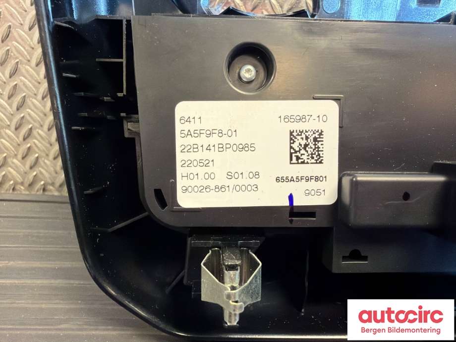 Varmeapparat betjening til BMW iX3 2021-->> (BMW|61 31 5 A5F 9F8|)