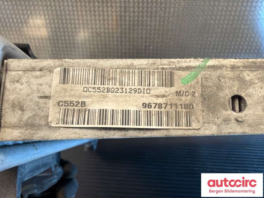 Radiator (automat gir) til Peugeot 508 2018-->> (Type II) (PEUGEOT|96 787 111 80|)