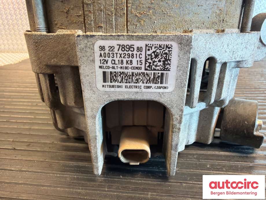 Dynamo til Peugeot 508 2018-->> (Type II)  (PEUGEOT|9822789580|)