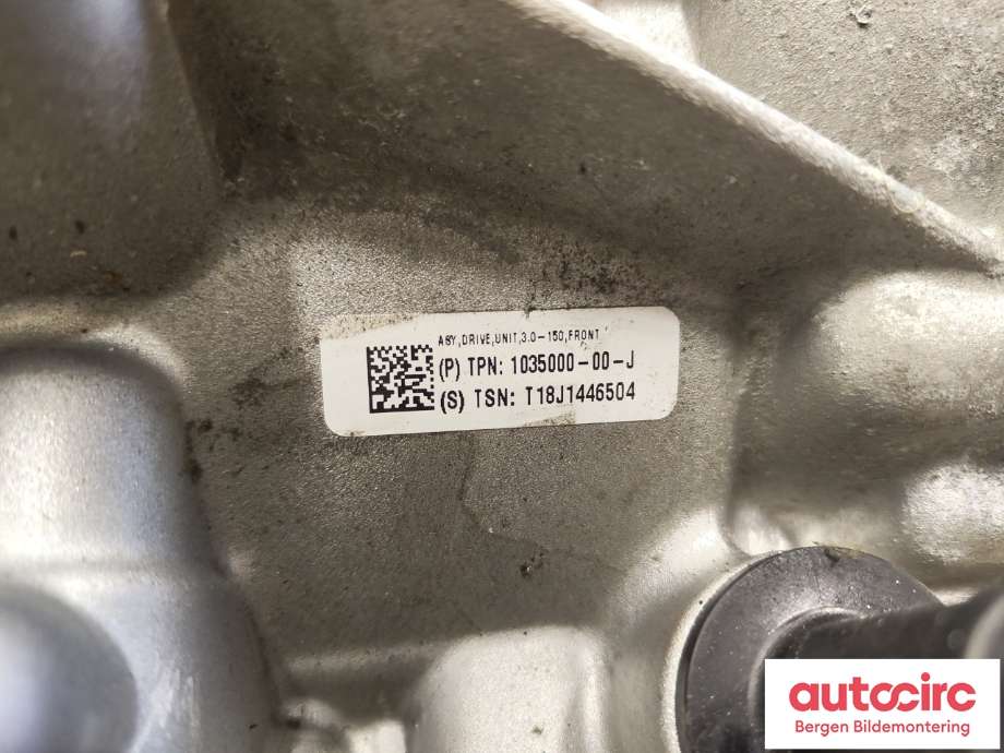 Motor elbil foran til Tesla Model S 2016-2021 (Fase 2)  (TESLA|1035000-00-J|)