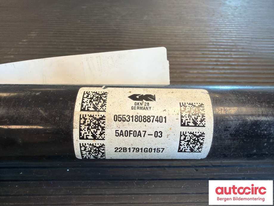 Drivaksel venstre bak, elbil til BMW iX3 2021-->>  (BMW|33 20 5 A7E D85|33 20 5 A0F 0A7|)