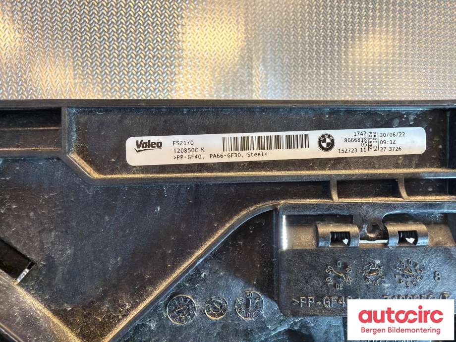 Kjølevifte til BMW iX3 2021-->> (BMW|17 42 8 666 818|)