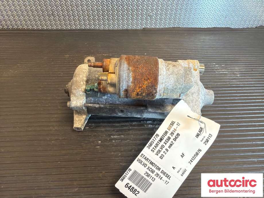 Starter diesel til Volvo XC60 2014-2017 (Type I, Fase 2) (VOLVO|36051770|)