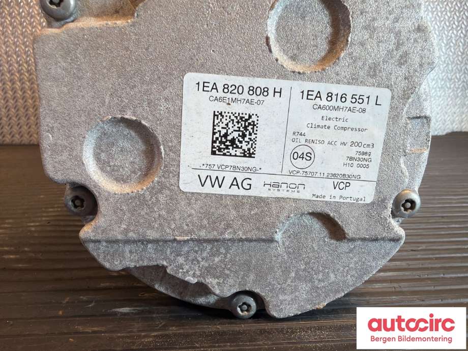 Aircondition kompressor til VW ID.3 2020-->> (VOLKSWAGEN|1EA 820 808 H|)