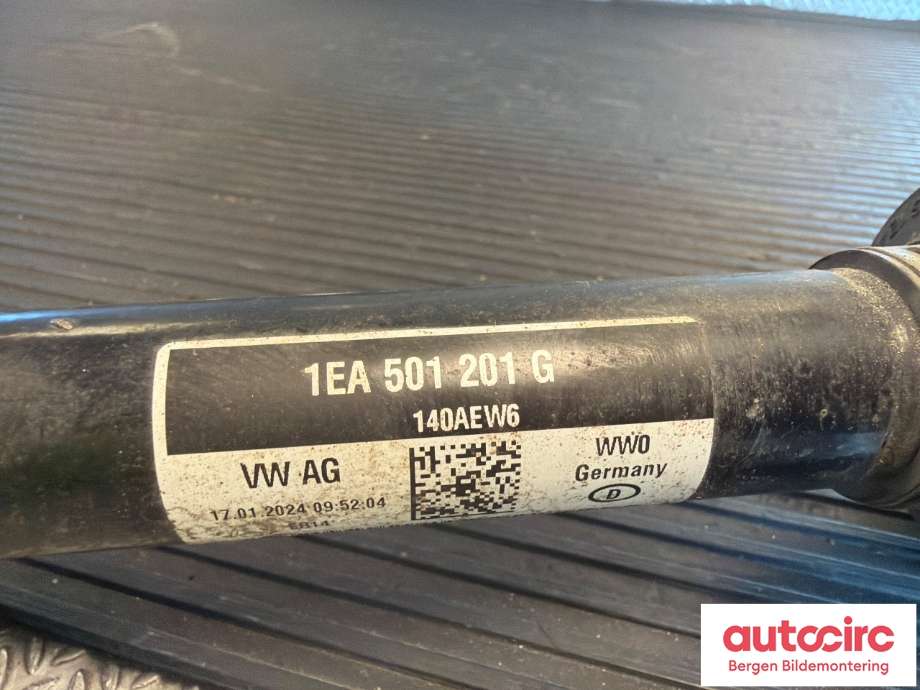 Drivaksel venstre bak, elbil til VW ID.3 2020-->> (VOLKSWAGEN|1EA 501 201 G|1EA 501 201 E|)