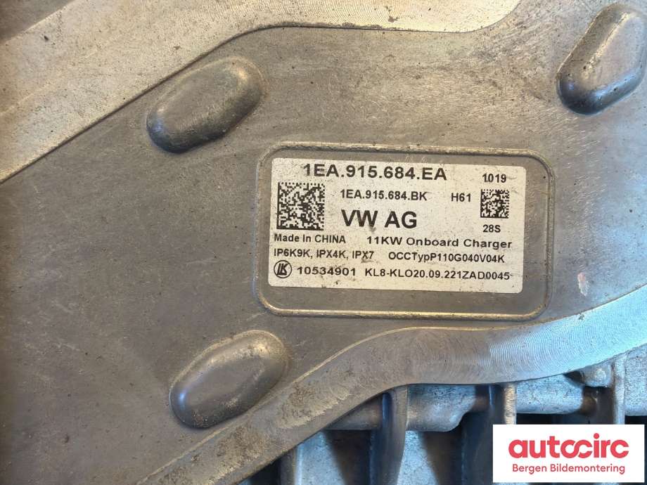 Batterilader (OBC - On Board Charger) til VW ID.5 2022-->>  (VOLKSWAGEN|1EA 915 684 EB|)
