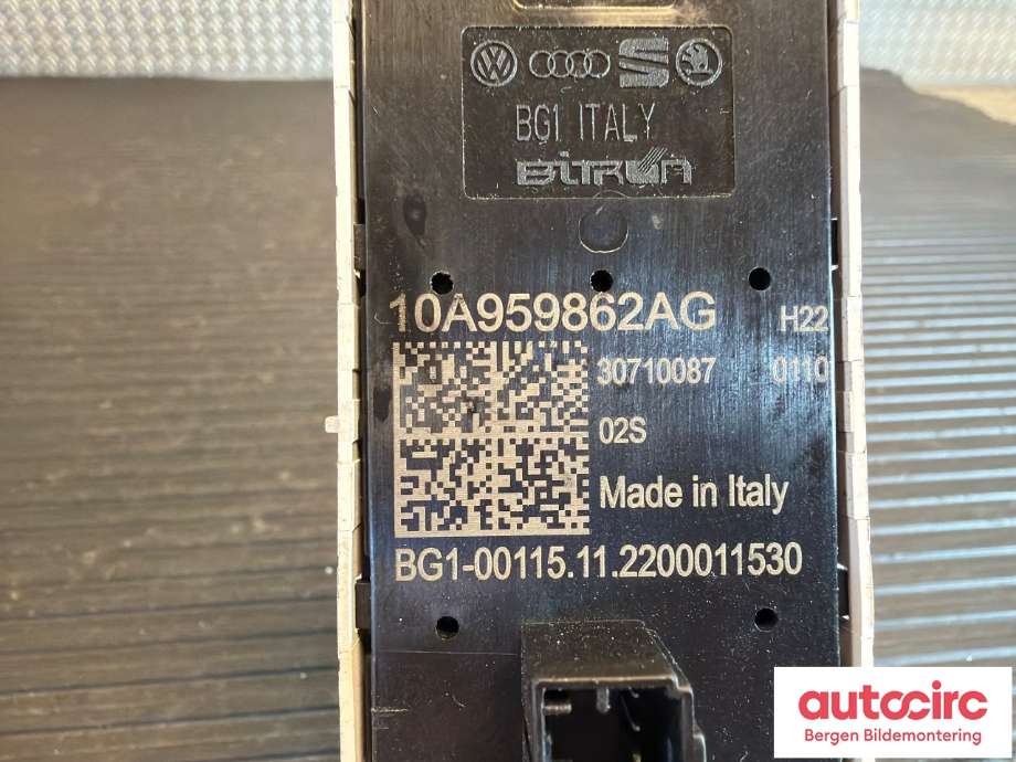 Bryter ruteheis til VW ID.5 2022-->>  (VOLKSWAGEN|10A 959 862 AG|)