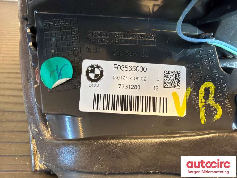 Baklykt venstre indre til BMW X4 2014-2018 (F26) (F26) (BMW|63217331283|)
