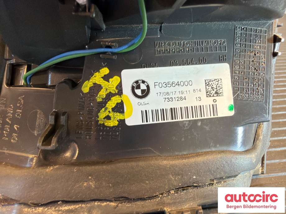 Baklykt høyre indre til BMW X4 2014-2018 (F26) (F26) (BMW|63217331284|)