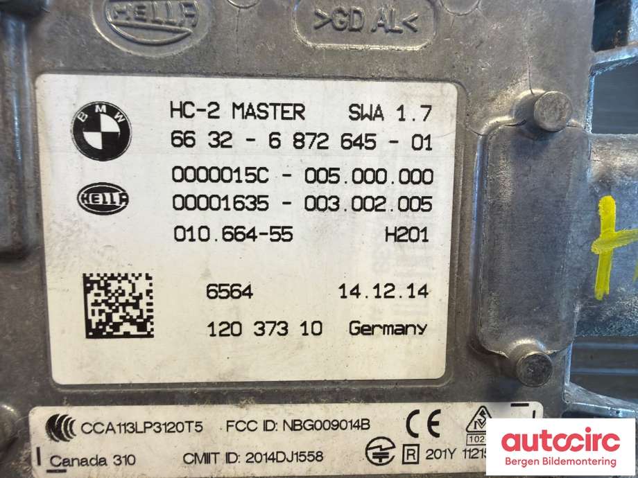 Sensor radar til BMW X4 2014-2018 (F26) (F26) (BMW|66326873289|)