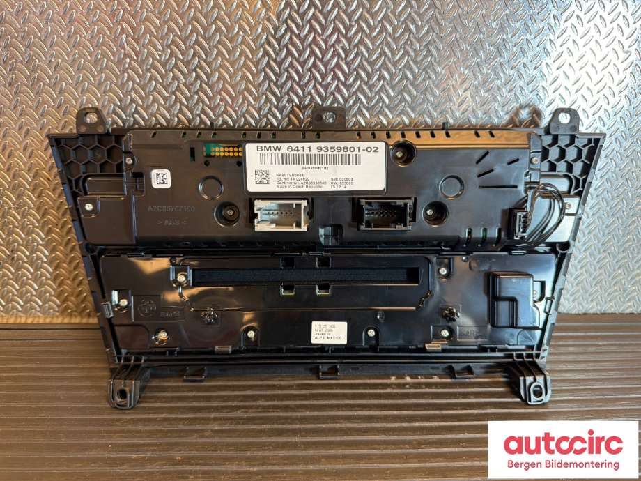 Varmeapparat betjening til BMW X4 2014-2018 (F26) (F26) (BMW|64116825513|)