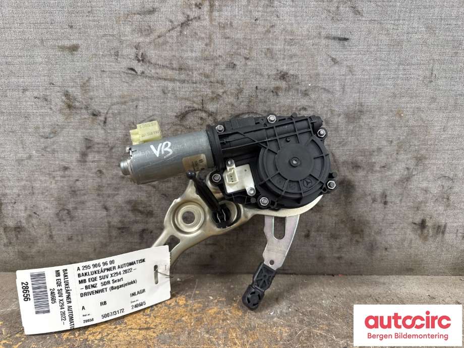 Baklukeåpner motor til Mercedes EQE, 2022-->>  (MERCEDES|A 295 906 96 00)