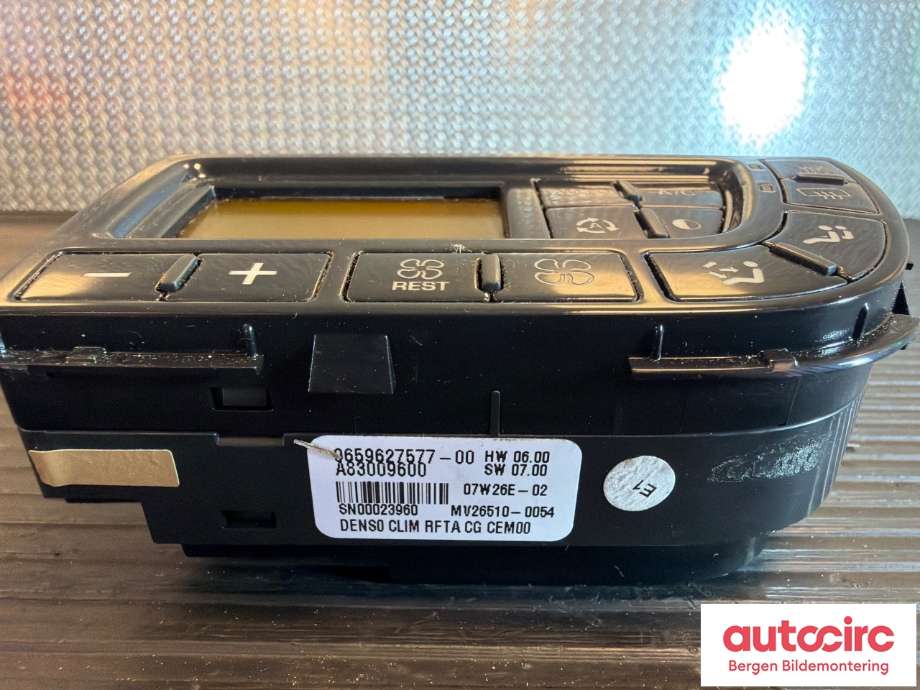 Varmeapparat betjening til Citroën C4, Picasso 2006-2013 (Type I) (CITROEN|6451 WT||9659627577)