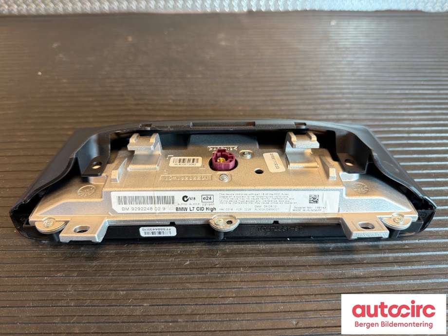 Multimedia display (MCU - Media Controller Unit) til BMW 4-Serie 2013-2020 (F32/F33/F36) (F32/F33/F36) (BMW|65 50 9 292 248|)