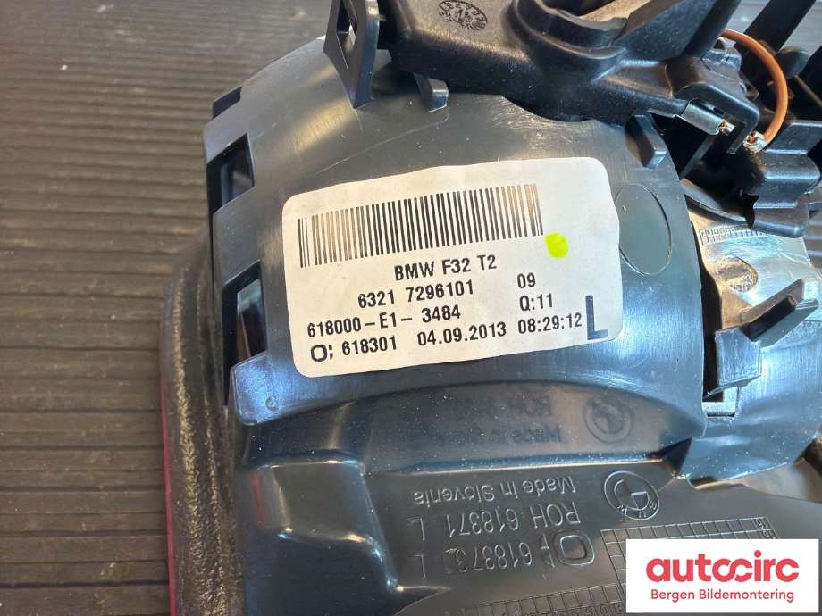 Baklykt venstre indre til BMW 4-Serie 2013-2020 (F32/F33/F36) (F32/F33/F36) (BMW|63 21 7 296 101|)