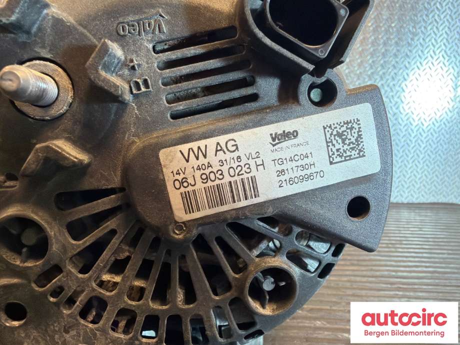 Dynamo til VW Golf VII 2012-2017 (Fase 1) (VOLKSWAGEN|06J 903 023 H|)