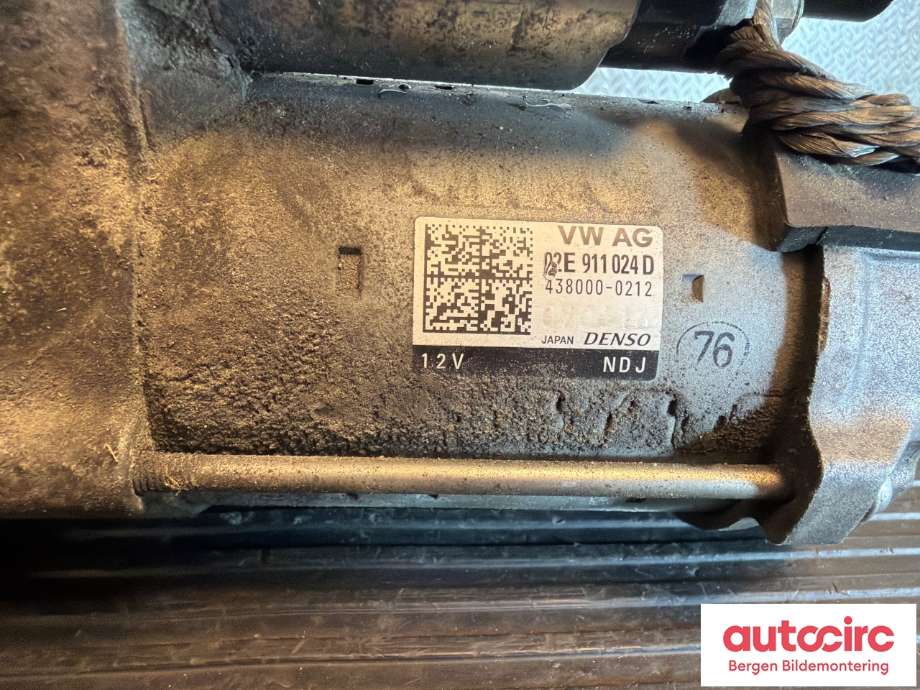 Starter til VW Golf VII 2012-2017 (Fase 1)  (VOLKSWAGEN|02E 911 024 D|02E 911 022 H|)