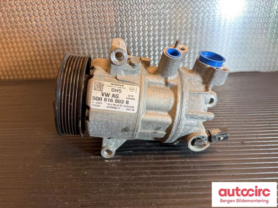 Aircondition kompressor til VW Golf VII 2012-2017 (Fase 1)  (VOLKSWAGEN|5Q0 816 803|5Q0 816 803 D|5QE 816 803 D)