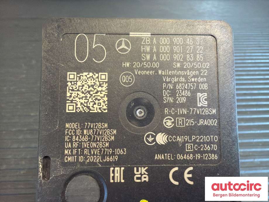 Sensor radar til Mercedes EQA 2021-->> (MERCEDES|A 000 900 46 39|)