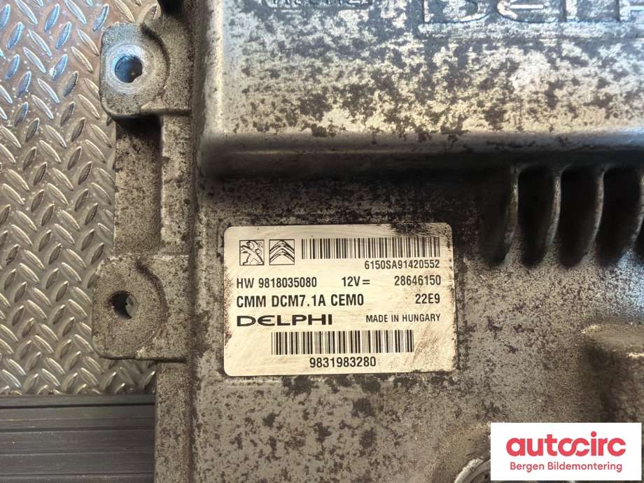Styreenhet motor til Peugeot Expert 2016-->> (Type III) (PEUGEOT|16 796 029 80||98 180 350 80)