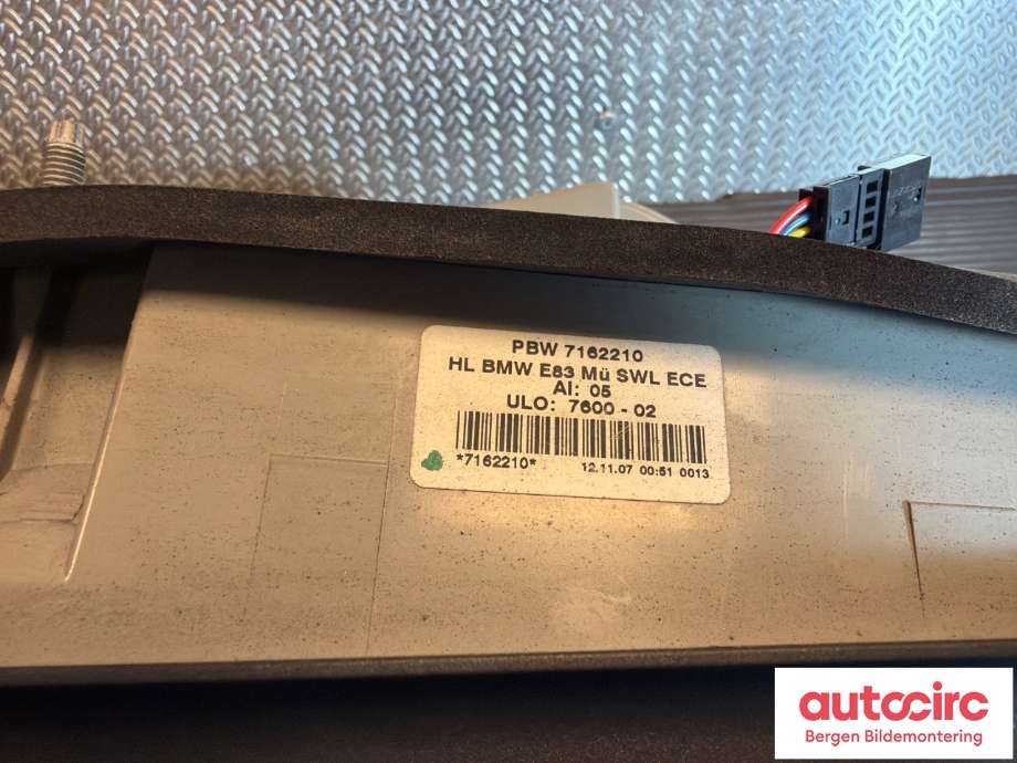 Baklykt høyre til BMW X3 2007-2010 (Fase 2) (E83) (E83) (BMW|63 21 7 162 210||7 162 210)
