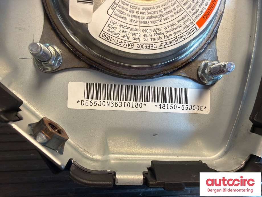 Airbag rattpute til Suzuki Grand Vitara 2005-2015 (Type III) (SUZUKI|4815065J01C48||4815065J00E)