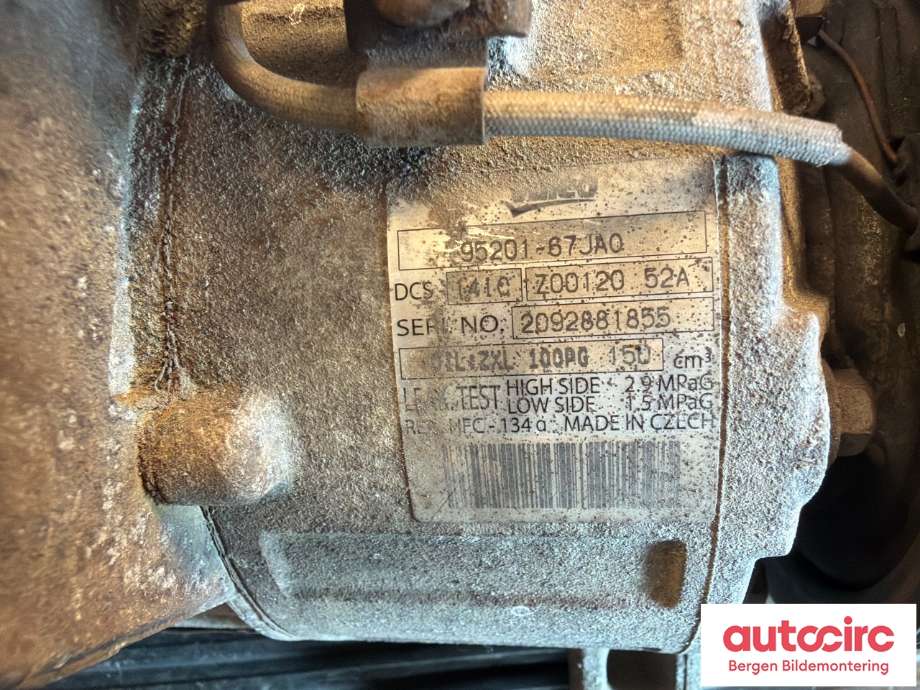 Aircondition kompressor til Suzuki Grand Vitara 2005-2015 (Type III) (SUZUKI|95200-67JA0||95201-67JA0)