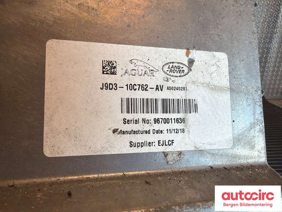 Batterilader (OBC - On Board Charger) til Jaguar I-PACE 2018-->> (JAGUAR|T4K10173|J9D310C762AY|J9D310C762AV)