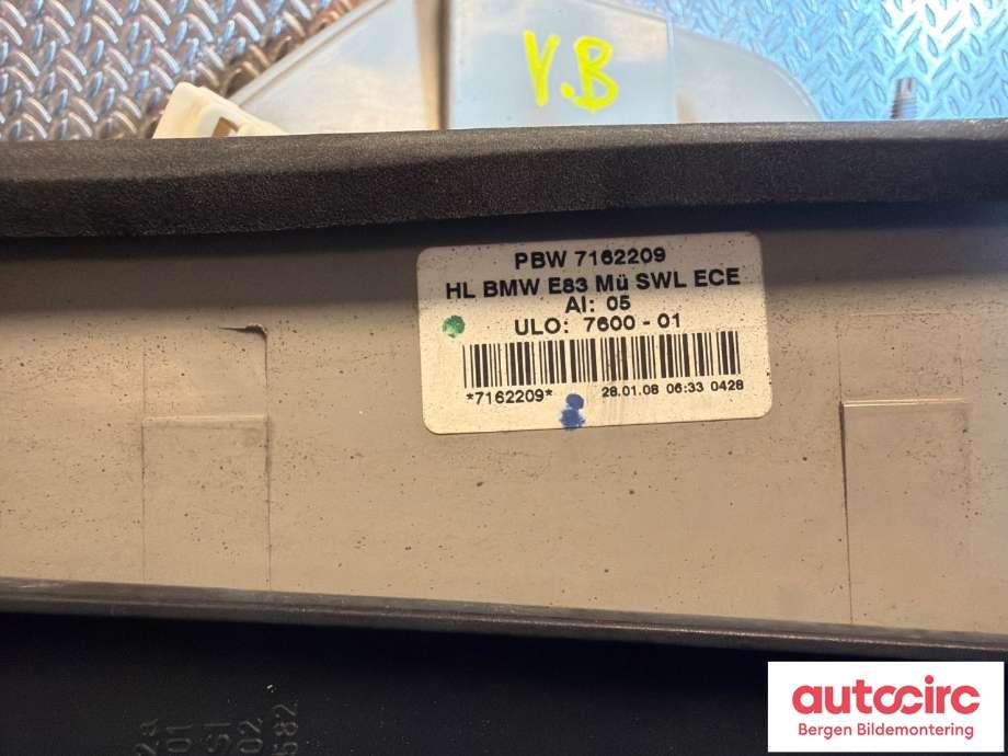 Baklykt venstre til BMW X3 2007-2010 (Fase 2) (E83) (E83) (BMW|63 21 7 162 209||7 162 209)