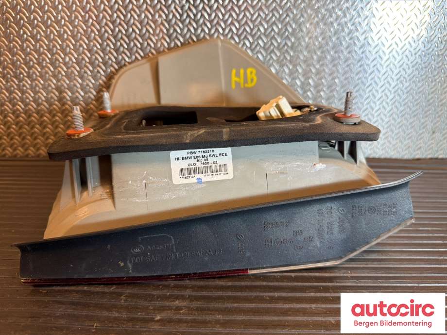 Baklykt høyre til BMW X3 2007-2010 (Fase 2) (E83) (E83) (BMW|63 21 7 162 210||7 162 210)